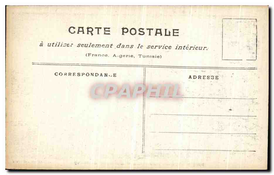 CPA Paris Inonde Entrepot de Bercy — Rückseite