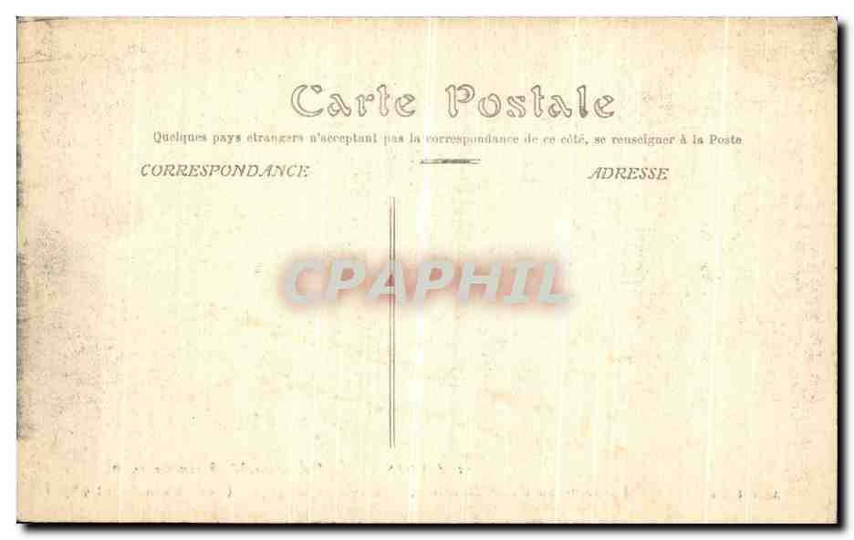 CPA Paris Inonde La Seine au Palais Bourbon Place de Bourgogne — Rückseite