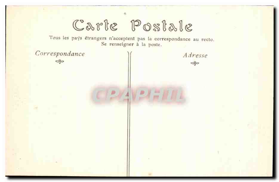 CPA Paris Inondations Avenue d Antin — Rückseite