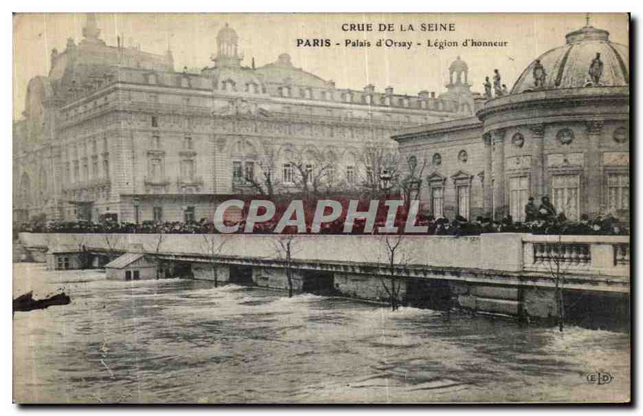 Crue de la Seine — Paris - Palais d'Orsay - Légion d'honneur — Éditeur ELD