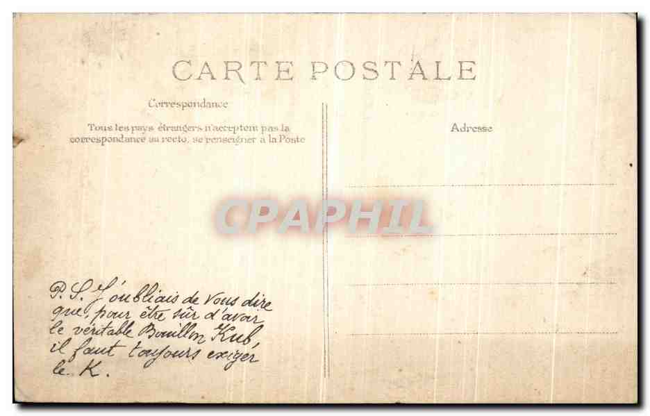 Überschwemmung der Seine - Januar 1910 — Innenansicht der Gare d'Austerlitz, Aufnahme vom Metro — CPAPHIL — Rückseite