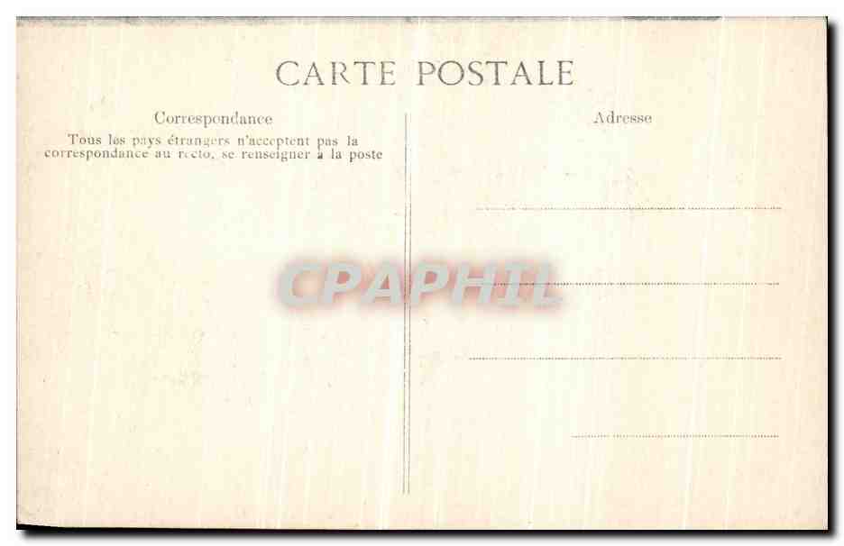 Überschwemmung der Seine — Januar 1910 — Paris — Rue de Seine — Rückseite