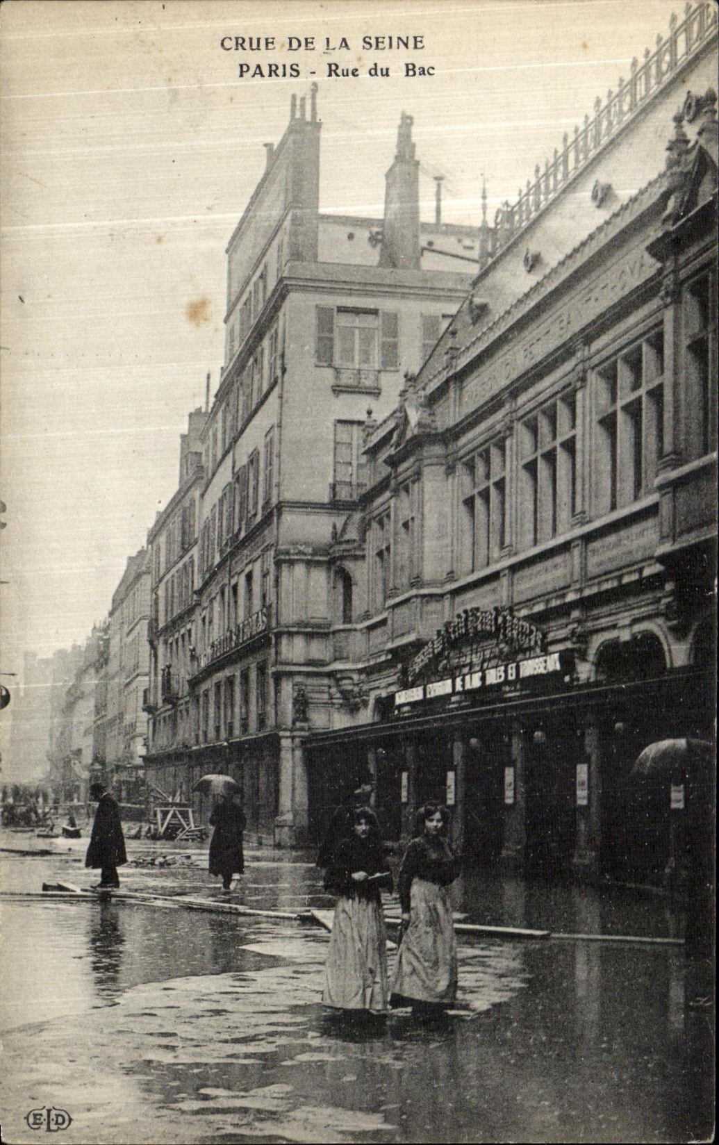 Crue de la Seine — Paris - Rue du Bac — Éditeur ELD