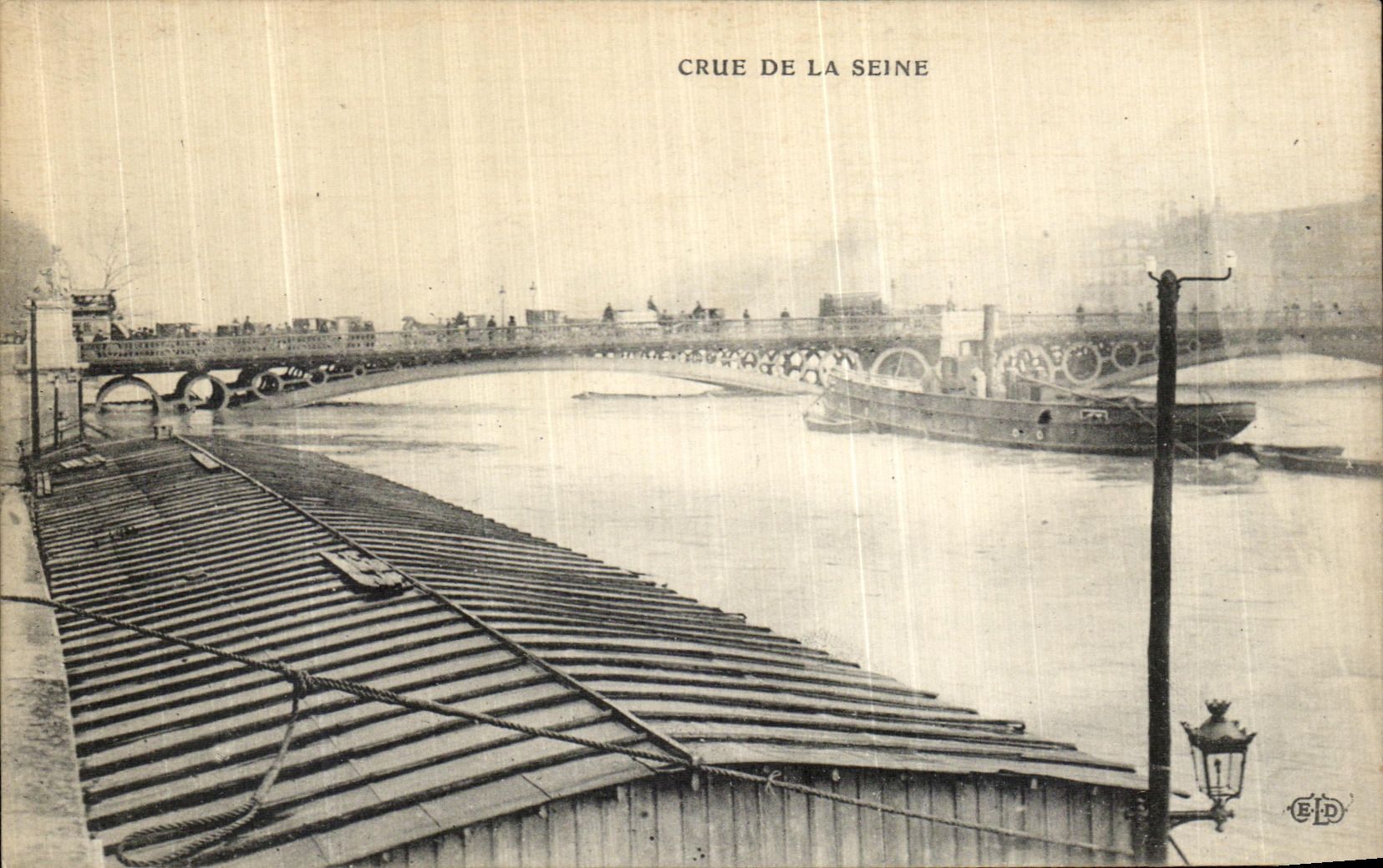 Crue de la Seine — Paris — Éditeur E.D.