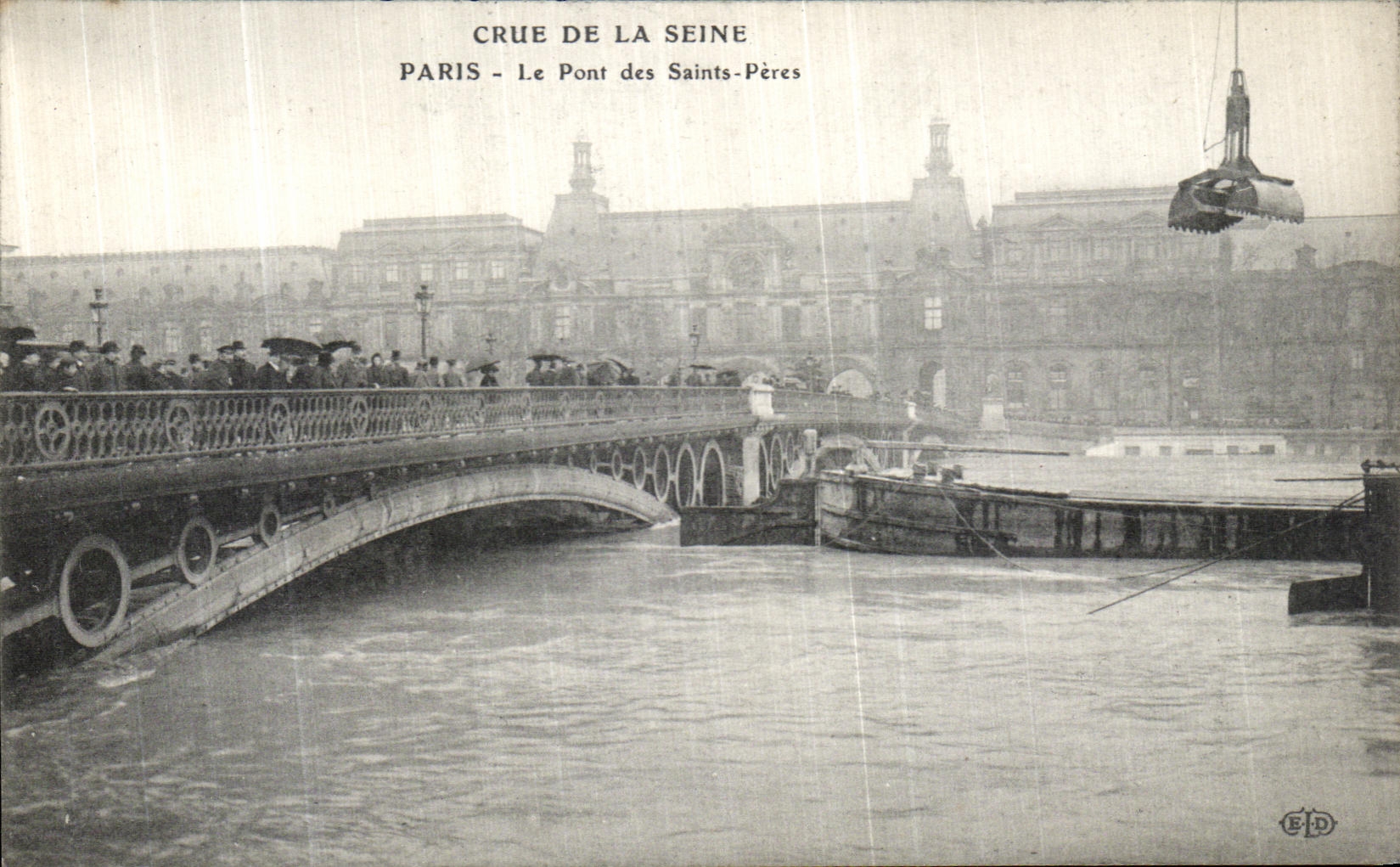 Crue de la Seine — Paris - Le Pont des Saints-Pères — Édition EID