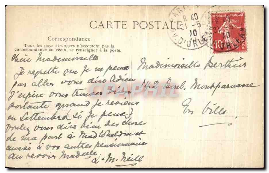 CPA Paris Crue De La Seint Quai de Montebelle et rue de Bievre — Rückseite