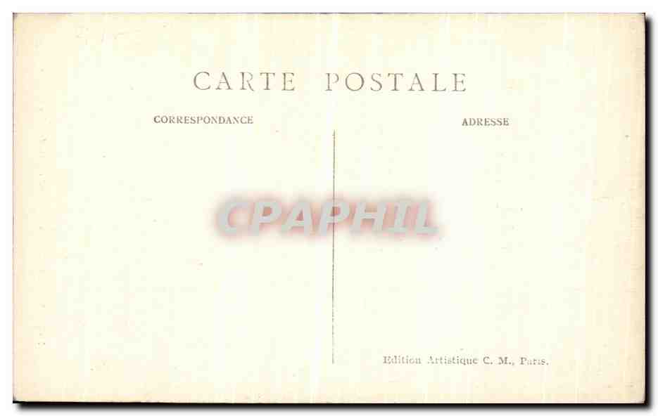 CPA Paris Vincennes L Entree du Donjon — Rückseite