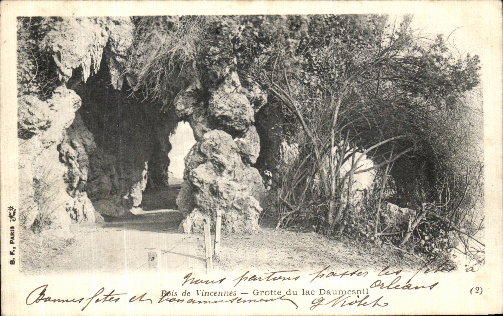 CPA Bois de Vincennes Grotte du lac Daumesnil