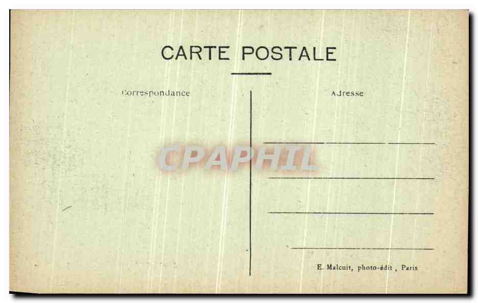 CPA Bois de Vincennes Le Vieux Fort La Chapelle le Pavillon de la Reine et le quartier d artillerie — Rückseite