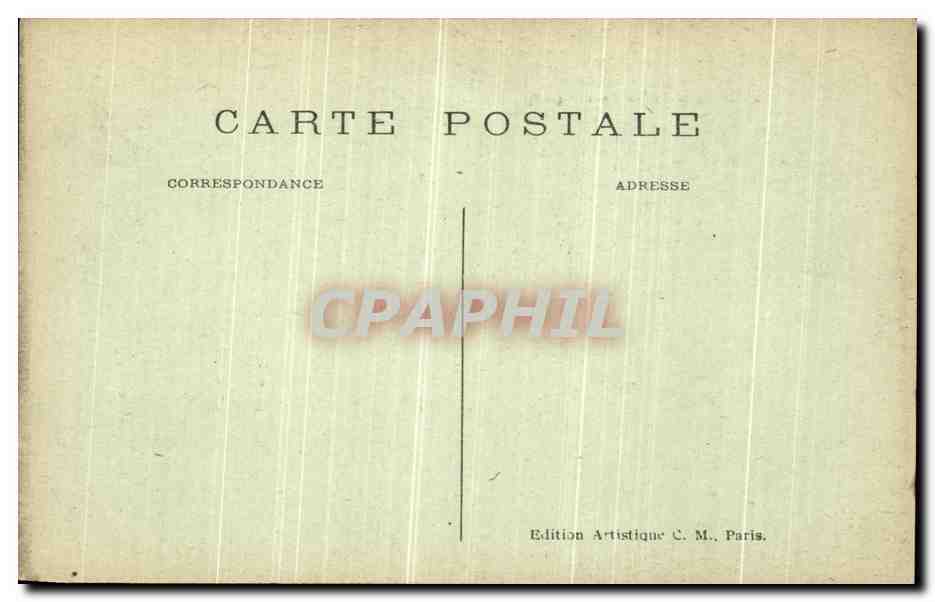 Vincennes — Torelles et Chapiteaux de la Chapelle du Fort — Edition Artistique C. M. — Verso