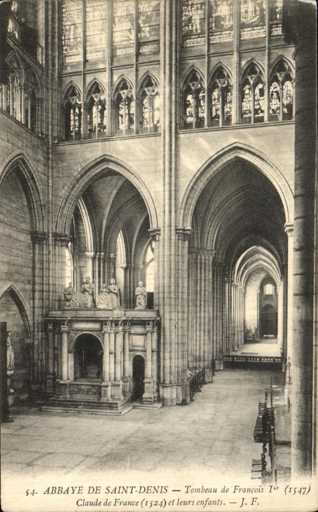 Abbaye de Saint-Denis — Tombeau de François Ier (1547) et Claude de France (1524) — J. F.