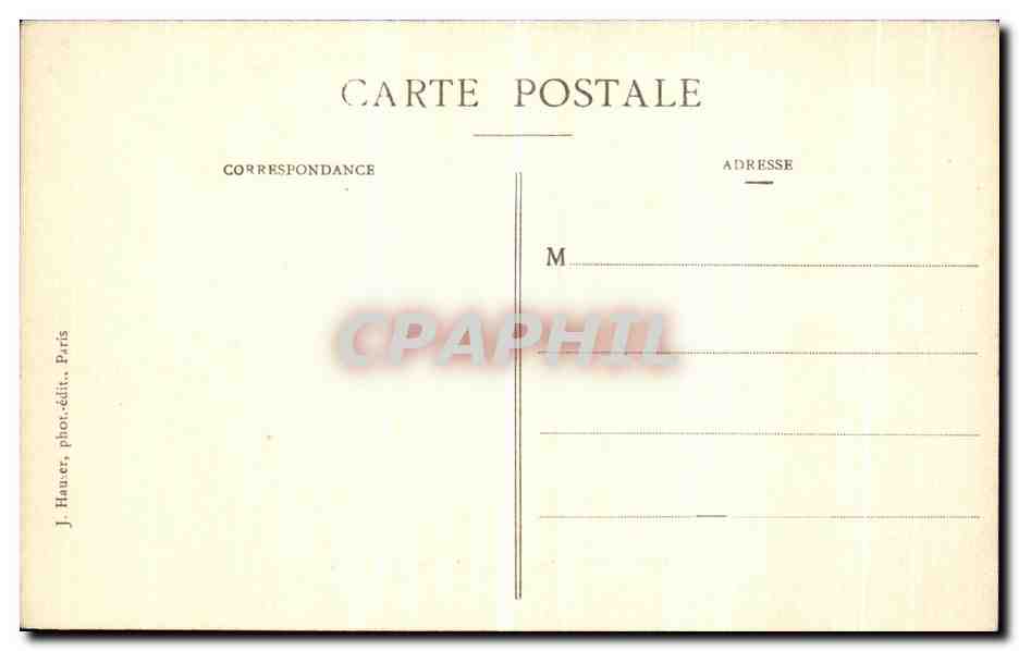 CPA La Crue de la Seine La barrage de la monnaie recouvert par les eaux  — Rückseite
