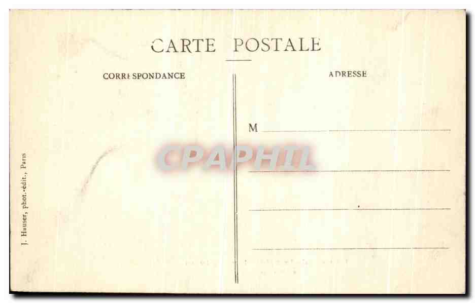 CPA La Crue de la Seine Le Quai des Celestins — Rückseite
