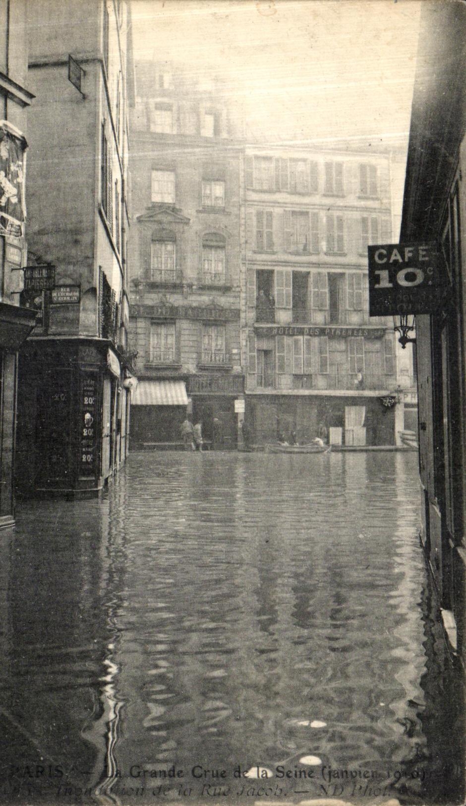 Paris — La Grande Crue de la Seine (janvier 1910) — ND Phot