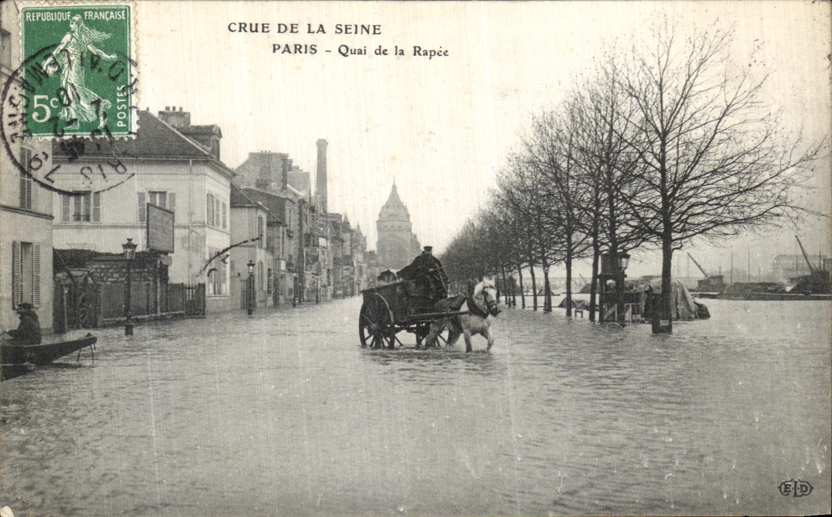 Crue de la Seine — Paris - Quai de la Rapée — EID