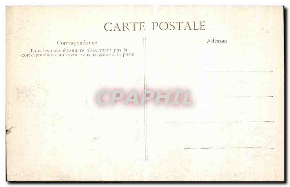 Crue de la Seine — Paris près du Pont Royal — Éditeur E.P. n° 123 — Verso