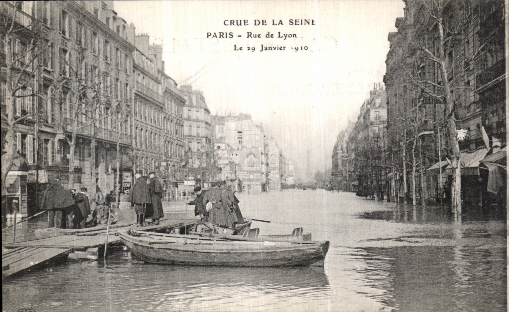 CPA La Crue De La Seine Paris Rue de Lyon 