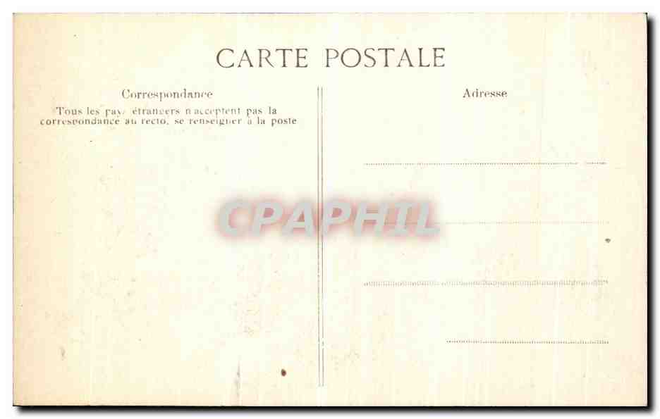 CPA La Crue De La Seine Paris Une Passerelle improvisee Rue Gros  — Rückseite