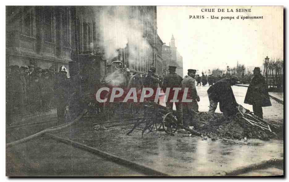 Überschwemmung der Seine — Paris — Eine Pumpstation