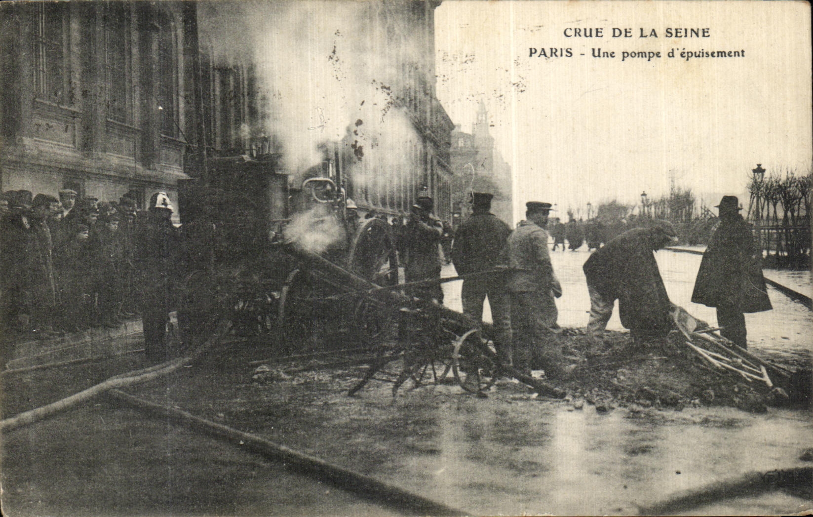 Überschwemmung der Seine — Paris — Eine Pumpstation