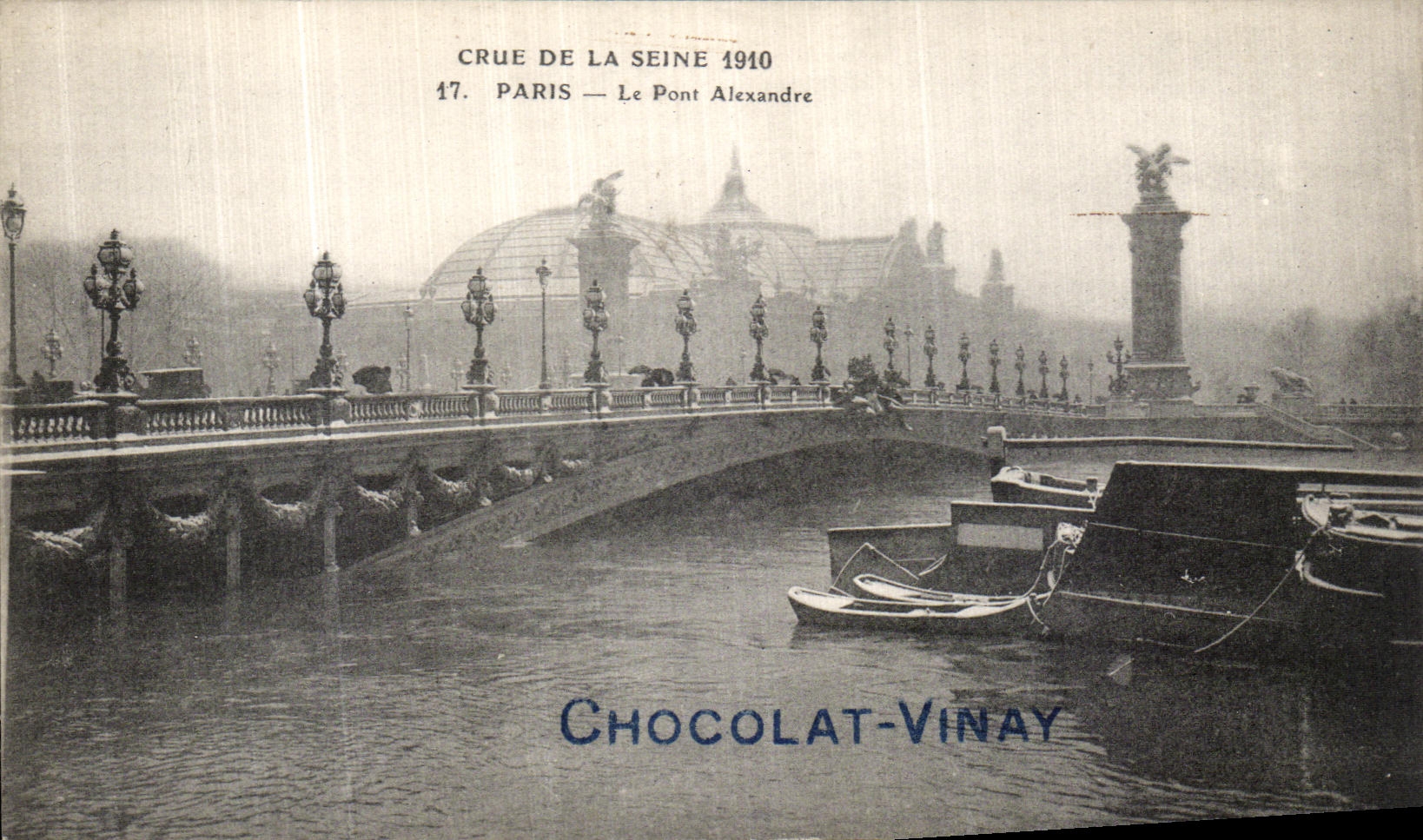 CPA Crue De La Seine Paris Le Pont Alexandre III