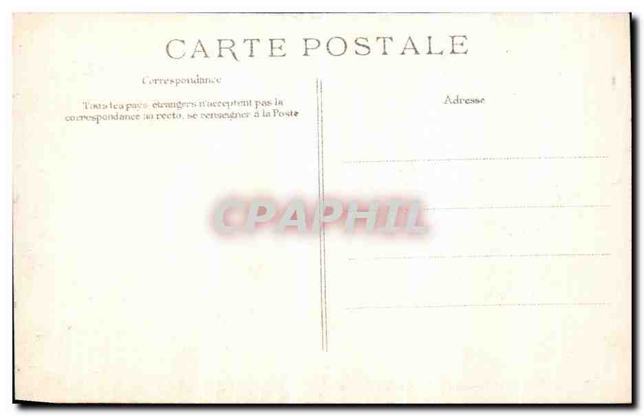 CPA Crue De La Seine Paris Boulevard Haussmann — Rückseite