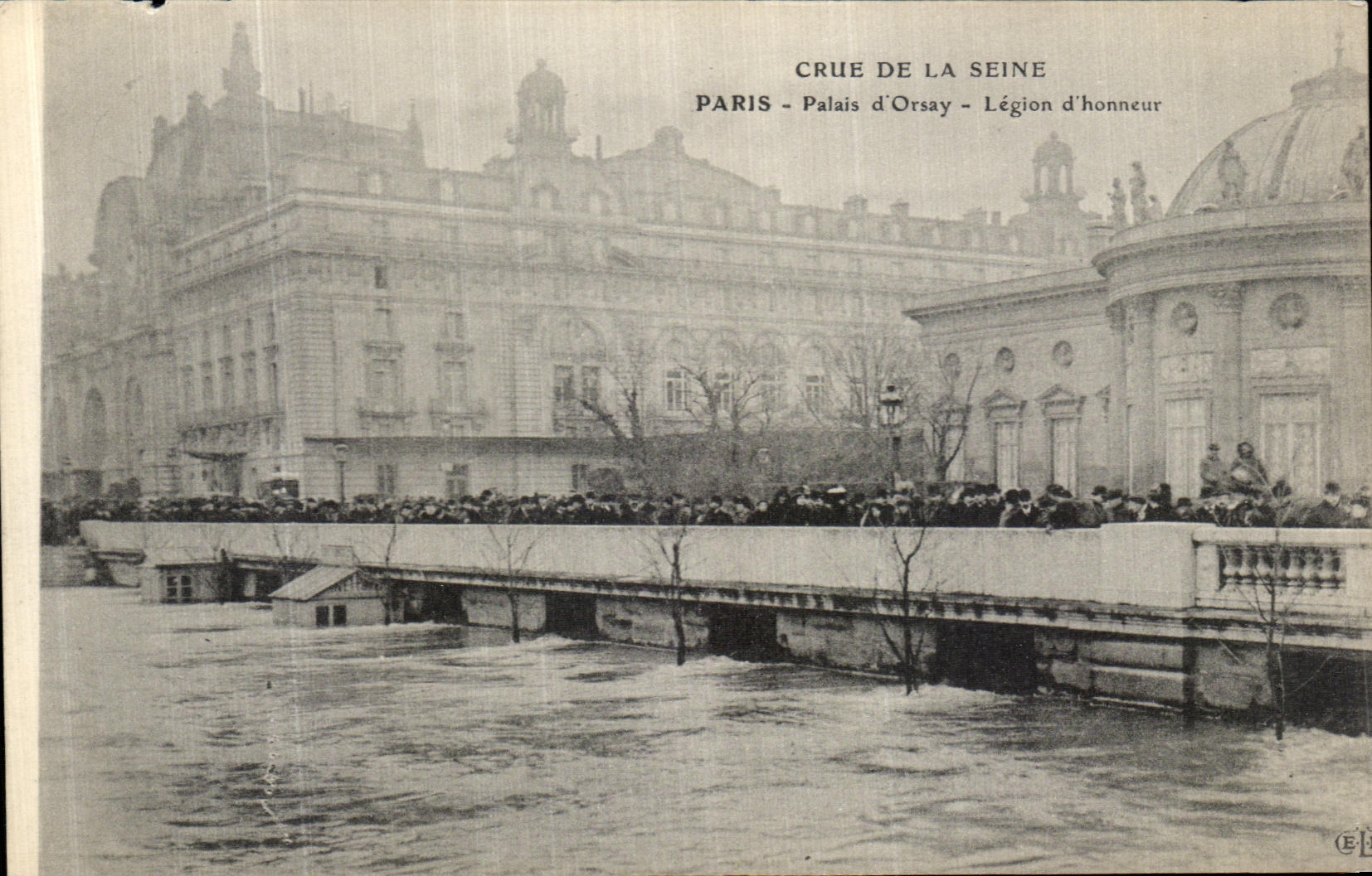 CPA Crue De La Seine Paris Palais d Orsay Legion d Honneur 
