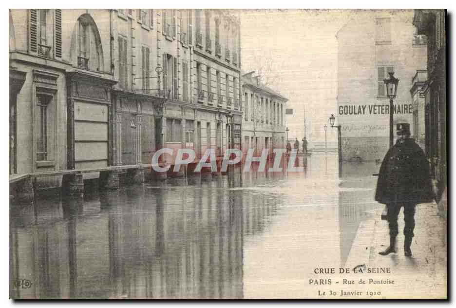 Crue de la Seine — Paris, Rue de Pontoise — Goulay Vétérinaire