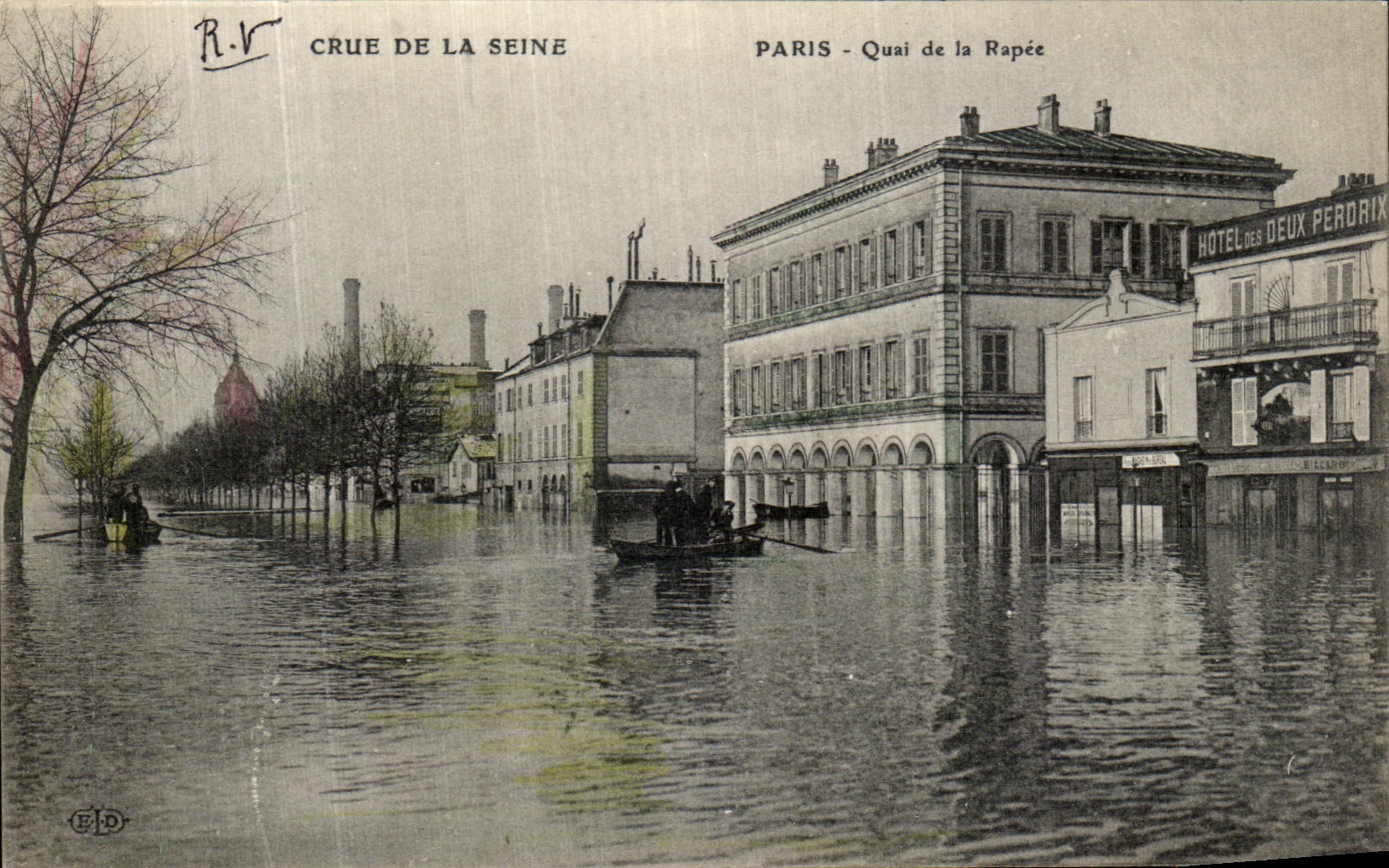 Crue de la Seine — Paris - Quai de la Rapée — Éditeur EID