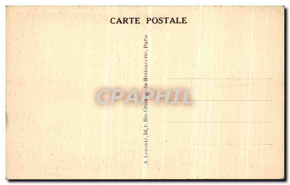 CPA Paris Le Vieux Montmartre Sacre Coeur — Rückseite