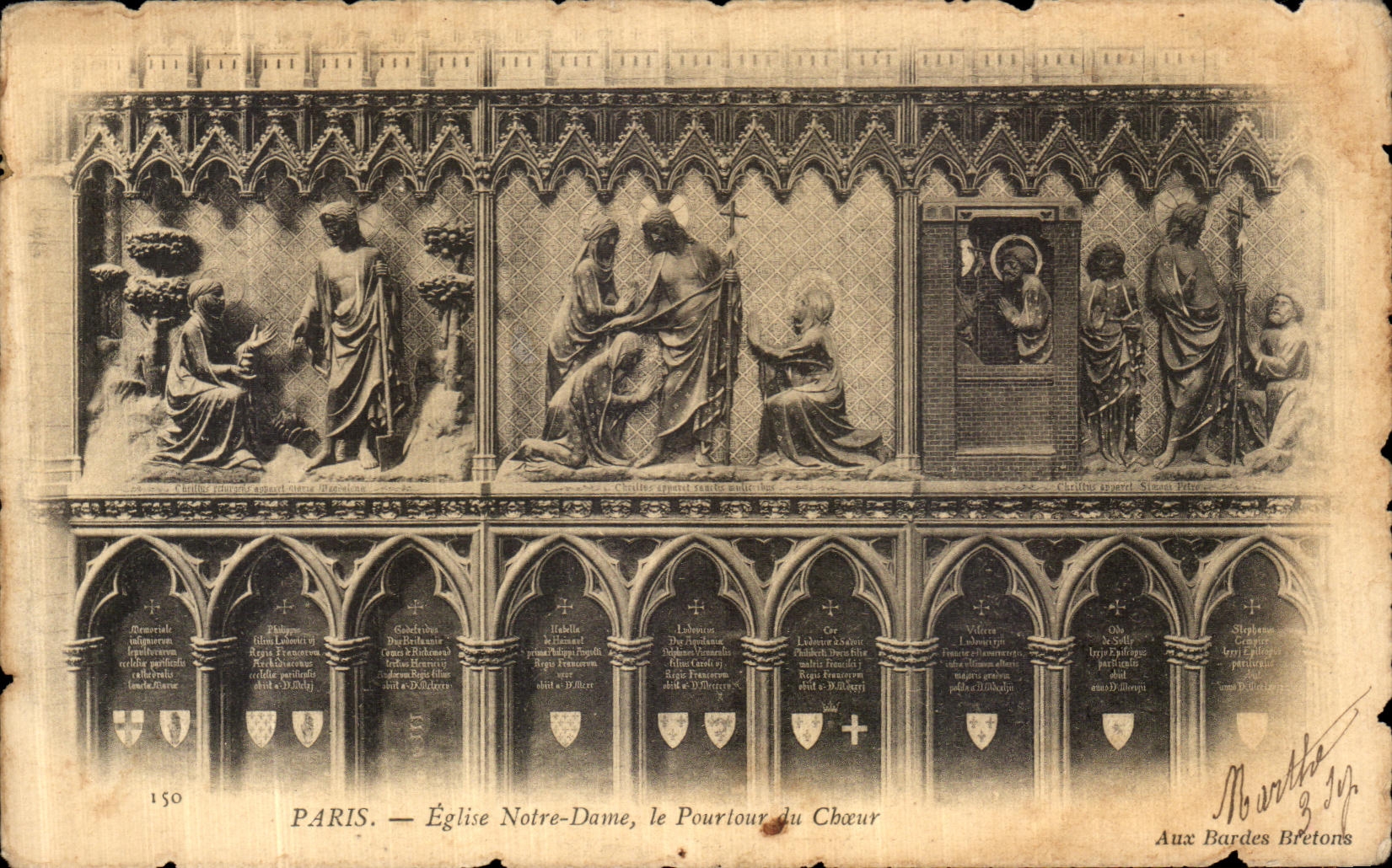 CPA Paris Eglise Notre Dame le Pourtour du Choeur