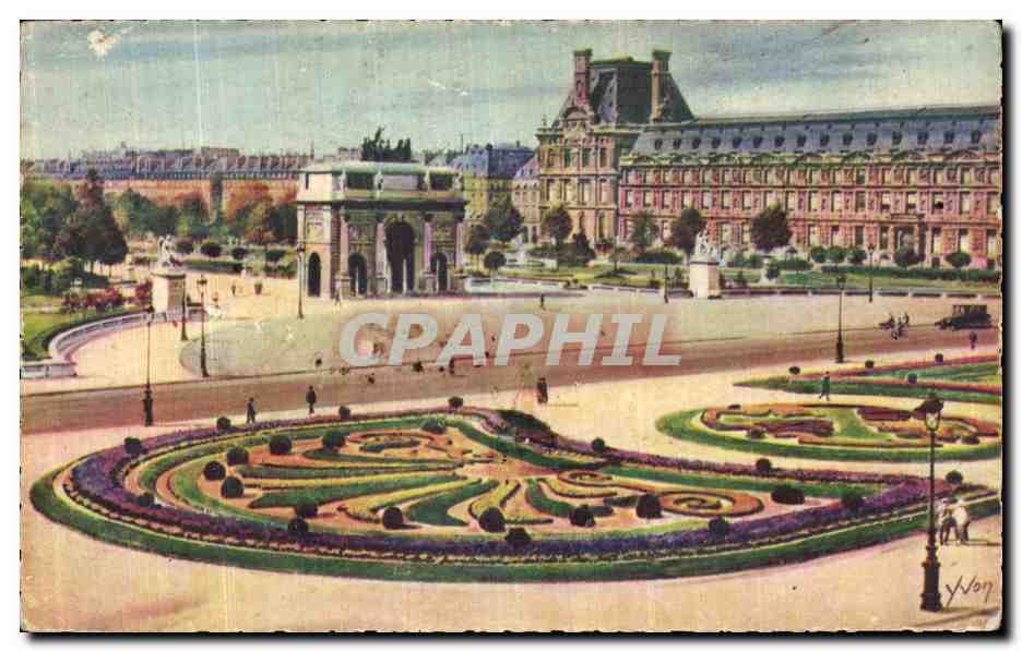 CPA Paris En Flanant Place du Carrousel Carrousel Squre