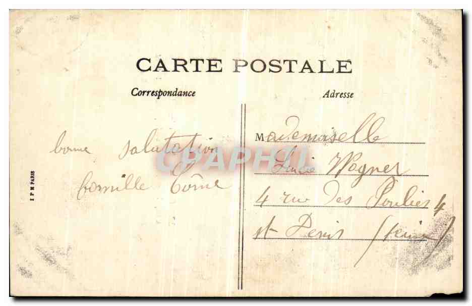 CPA Paris hotel des lnvalldes Chapelle et Tombeau de Napoleon 1e — Rückseite