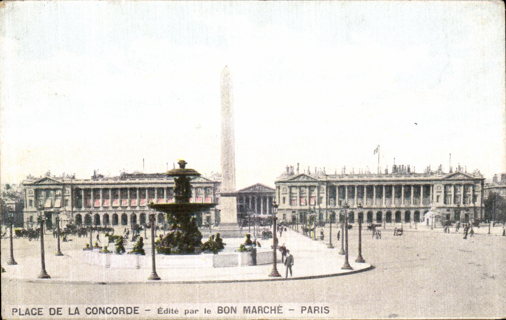 CPA Place de la Concorde Edite par le Bon Marche Paris