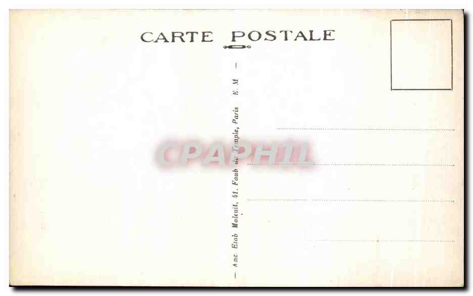 CPA Nanterre La Rue Chemin de fer au passage a niveau — Rückseite