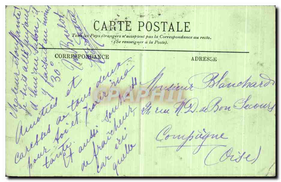 CPA Paris La Cour d Assises — Rückseite
