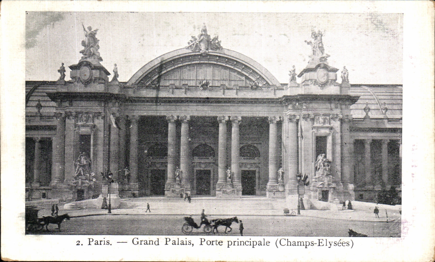 CPA Paris Grand Palais Porte Principale Champs Elysees
