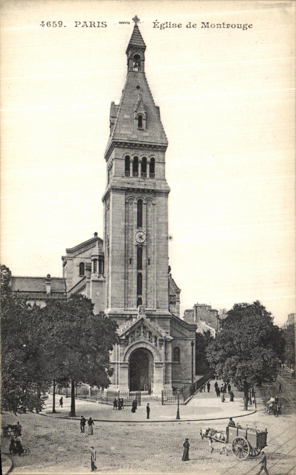CPA Paris Eglise de Montrouge