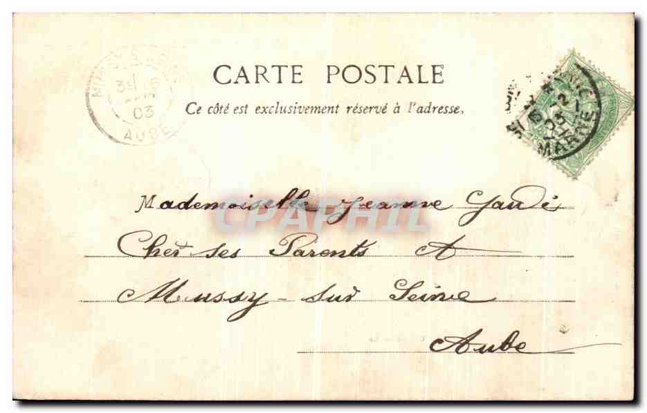 Châlons-sur-Marne, la Cathédrale — G. Durand, phot.-édit., Châlons — Verso