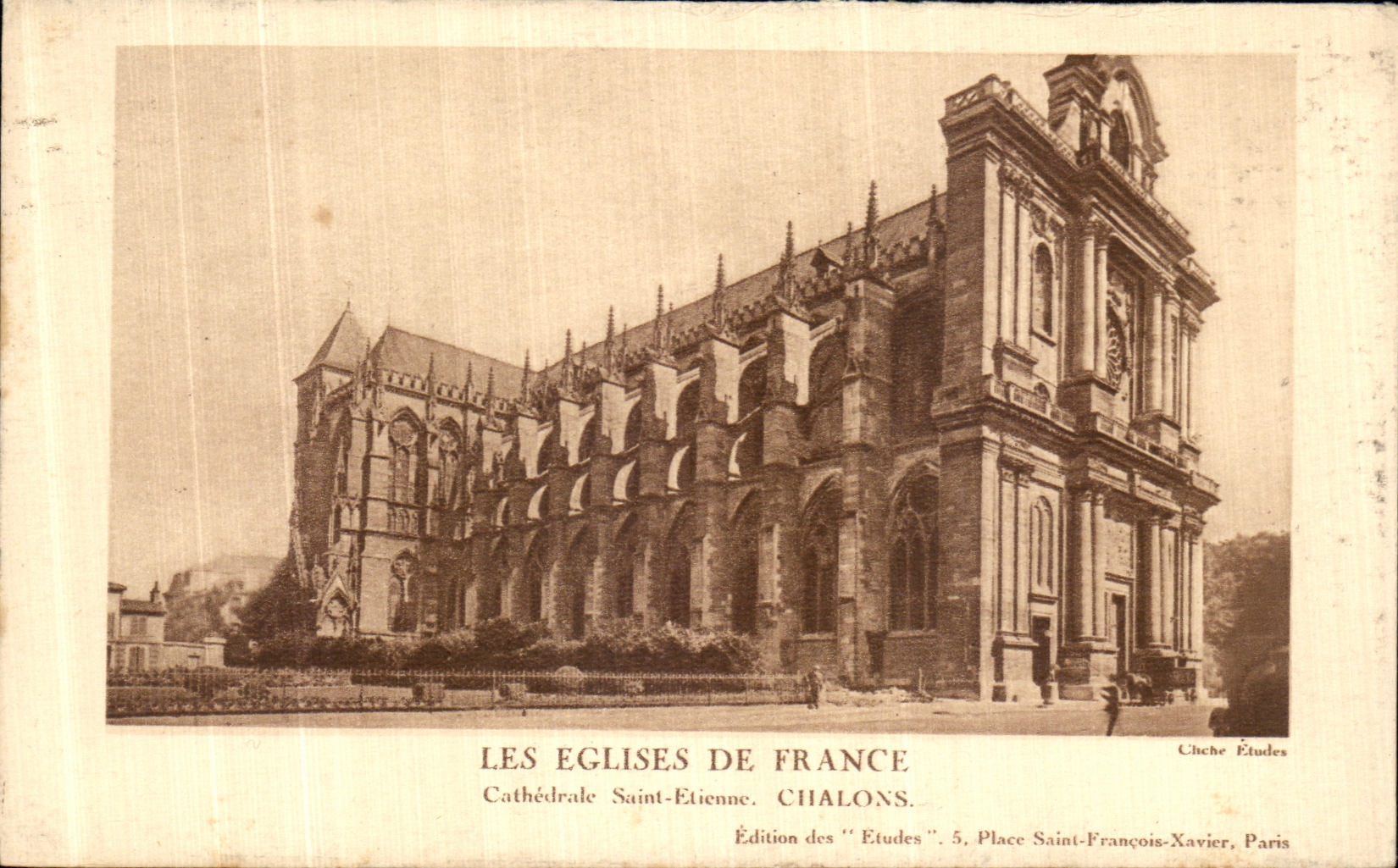 Kathedrale Saint-Étienne — Chalons — Ausgabe der 'Études', 5, Place Saint-François-Xavier, Paris