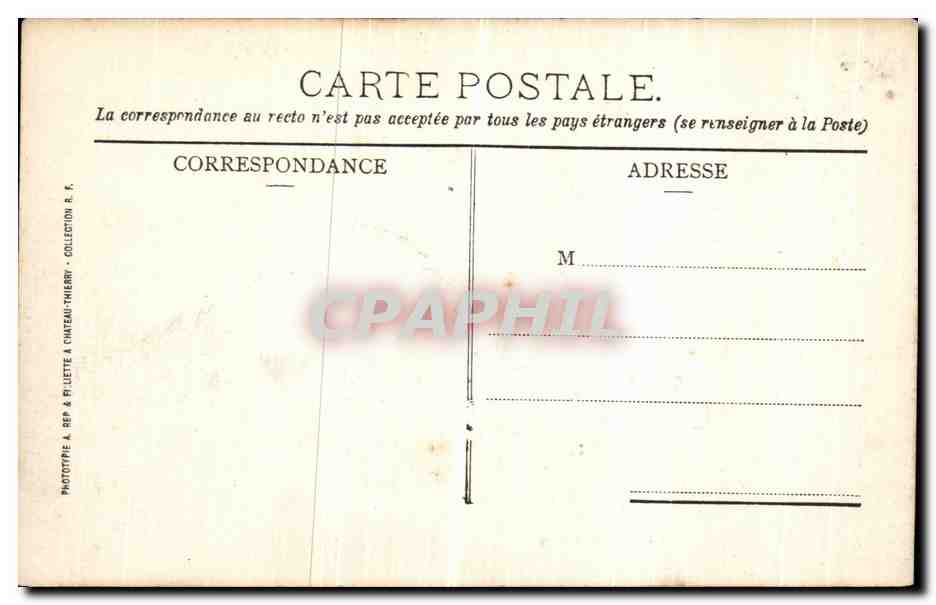 CPA Chalons Sur Marne Caisse D Epargne Vue du Jard — Verso