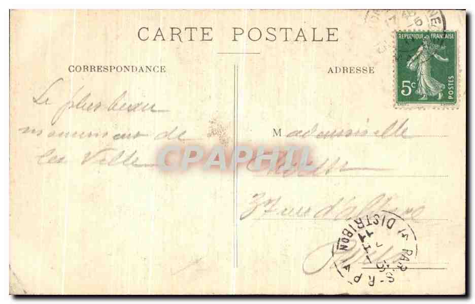 CPA Chalons Sur Marne La Cathedrale Le portail  — Verso