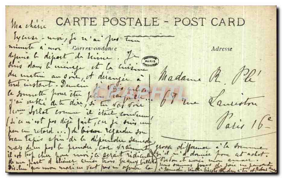 Chalons-sur-Marne — Façade de l'Église Notre-Dame — Éditeur La Pensée, n°5 — Rückseite