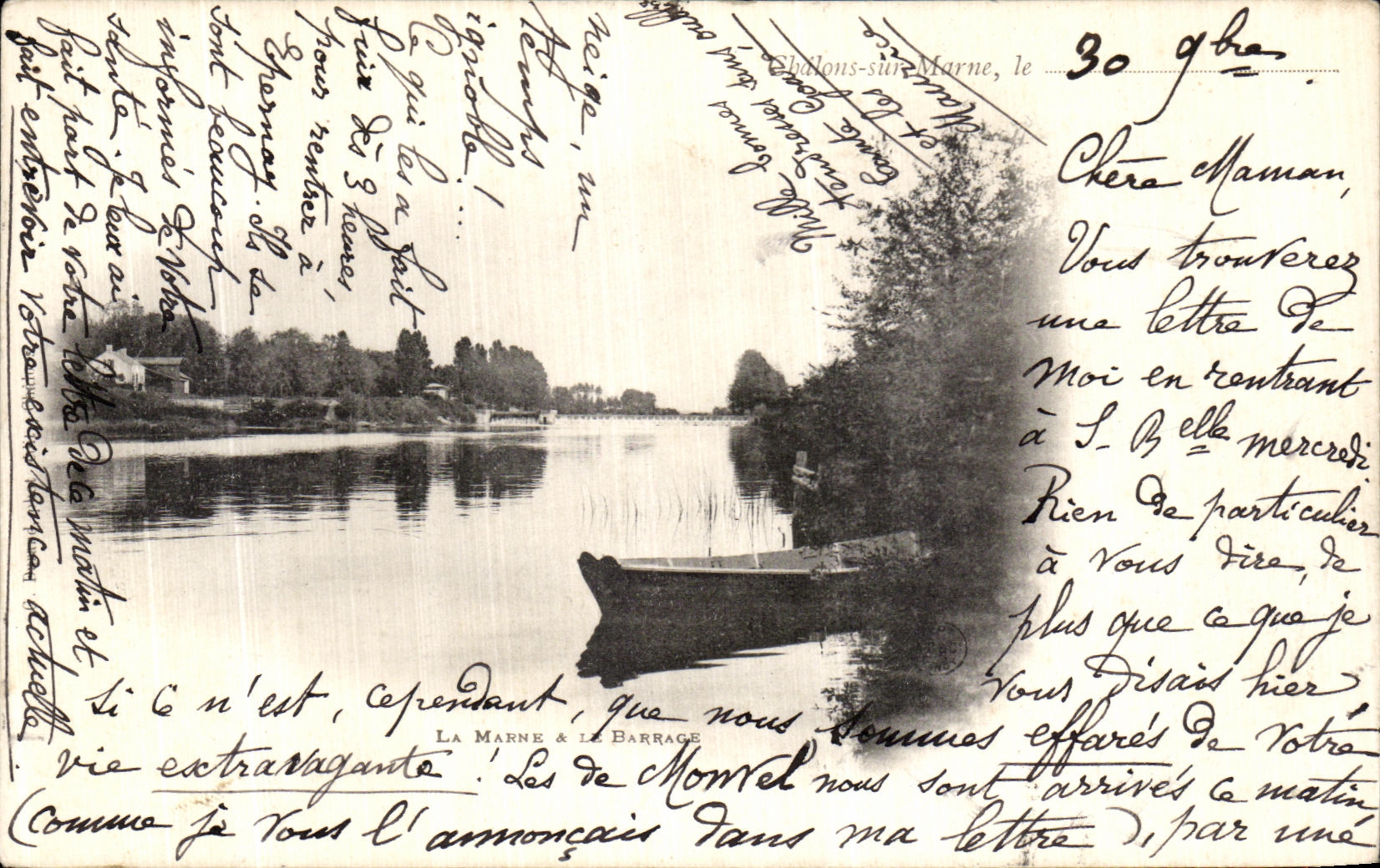 La Marne & Le Barrage — Jaulous-sur-Marne — éditeur non identifié