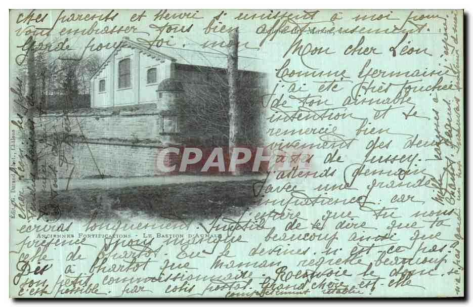 CPA Chalons Sur Marne Anciennes fortifications Le bastion d Aumale 