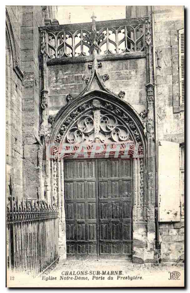 Chalons-sur-Marne — Kirche Notre-Dame, Tor des Presbyters — JND. 12