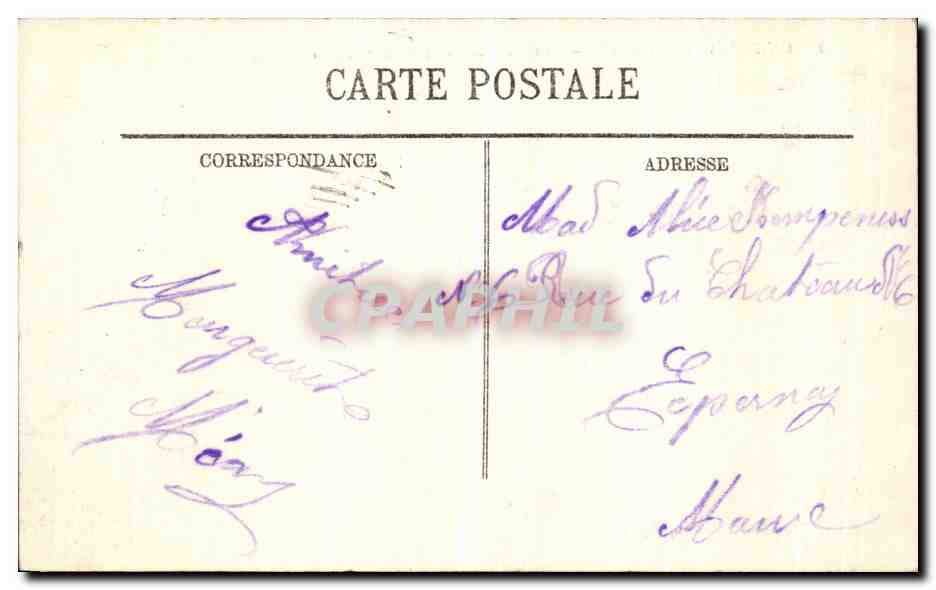 CPA Chalons Sur Marne La Cathedrale Cote Septentrional — Rückseite