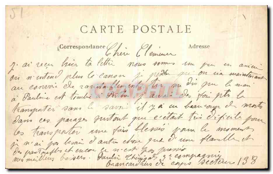 Châlons-sur-Marne — Pont Mauvoisin — J. M. T. Paris — Rückseite