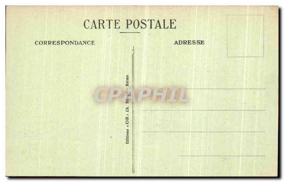 CPA Chalons Sur Marne Le Monumnet aux Morts La Releve par Gaston Broquet Militaria — Verso