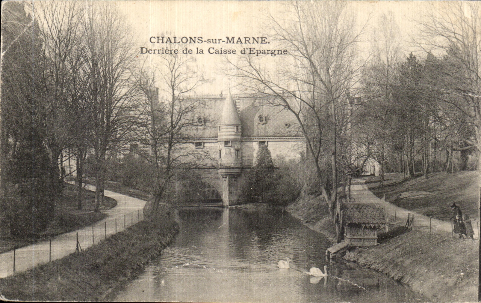 Châlons-sur-Marne — Derrière de la Caisse d'Epargne — éditeur inconnu